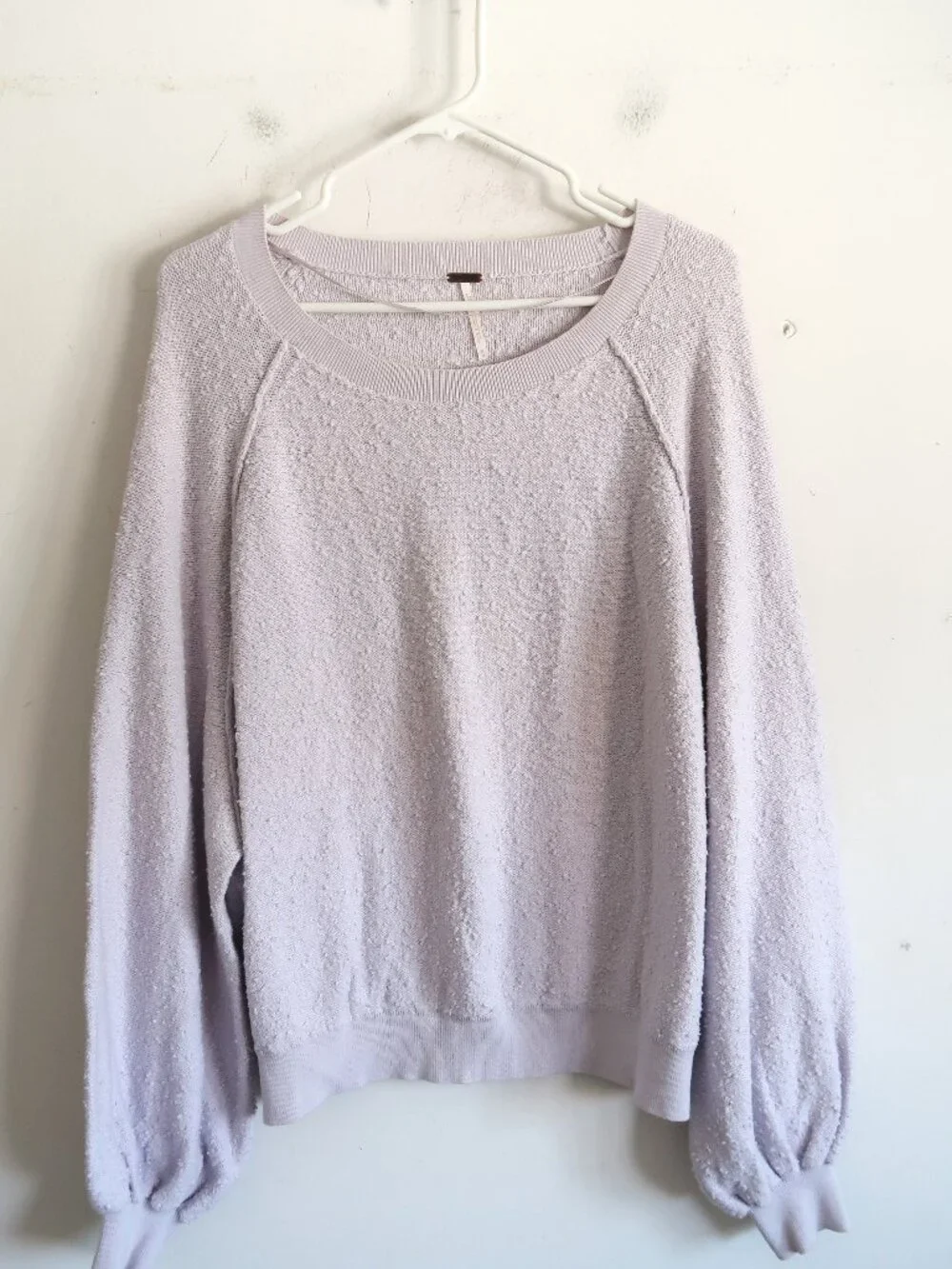 Free People Pale Lavender Sweater - SIze Medium